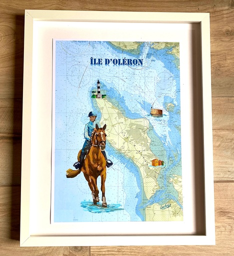 Option - Reproduction peinture personnalisée 29,7 x 42